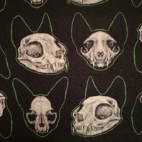 Pet Bowl Mats, Barkothica, cats, gothic home decor, gothic decor, goth decor, Cat Skulls Food Mat, darkothica