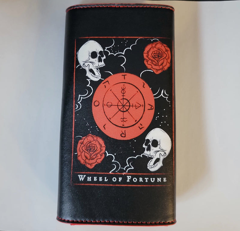 wallet, Occult, Skulls/Skeletons, gothic home decor, gothic decor, goth decor, Wheel of Fortune Tarot Wallet, darkothica