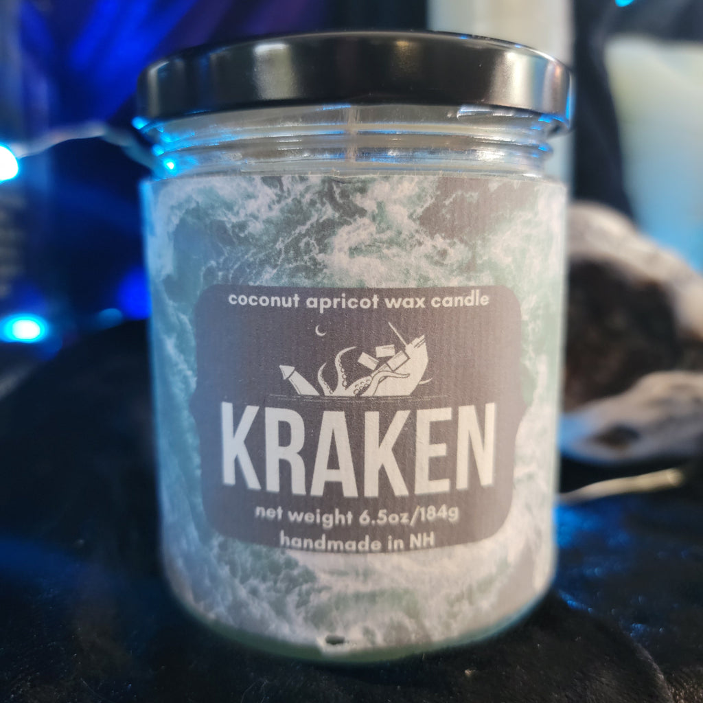 gothic home decor, gothic decor, goth decor, Kraken Candle, darkothica