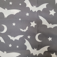 bedding, Bats, bedding, gothic home decor, gothic decor, goth decor, Bat Night Sky Pillow Case-Gray, darkothica
