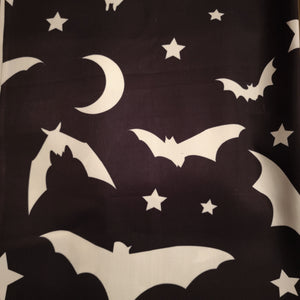 Beach Cloth, Bats, gothic home decor, gothic decor, goth decor, Large Bat Night Sky Beach Cloth - Black, darkothica