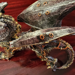 gothic home decor - gothic decor -  Steampunk Dragon - High Quality Tabletop & Statuary from DARKOTHICA® Shop now at DARKOTHICA®Dragons, RETAILONLY, Steampunk