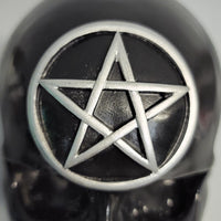 gothic home decor - gothic decor -  Pentacle Skull - High Quality Tabletop & Statuary from DARKOTHICA® Shop now at DARKOTHICA®Occult, RETAILONLY, Skulls/Skeletons, Wiccan