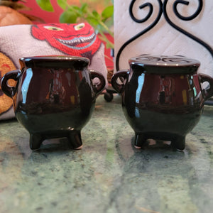 Candle Holders, Occult, RETAILONLY, gothic home decor, gothic decor, goth decor, Cauldron Salt & Pepper Shakers, darkothica