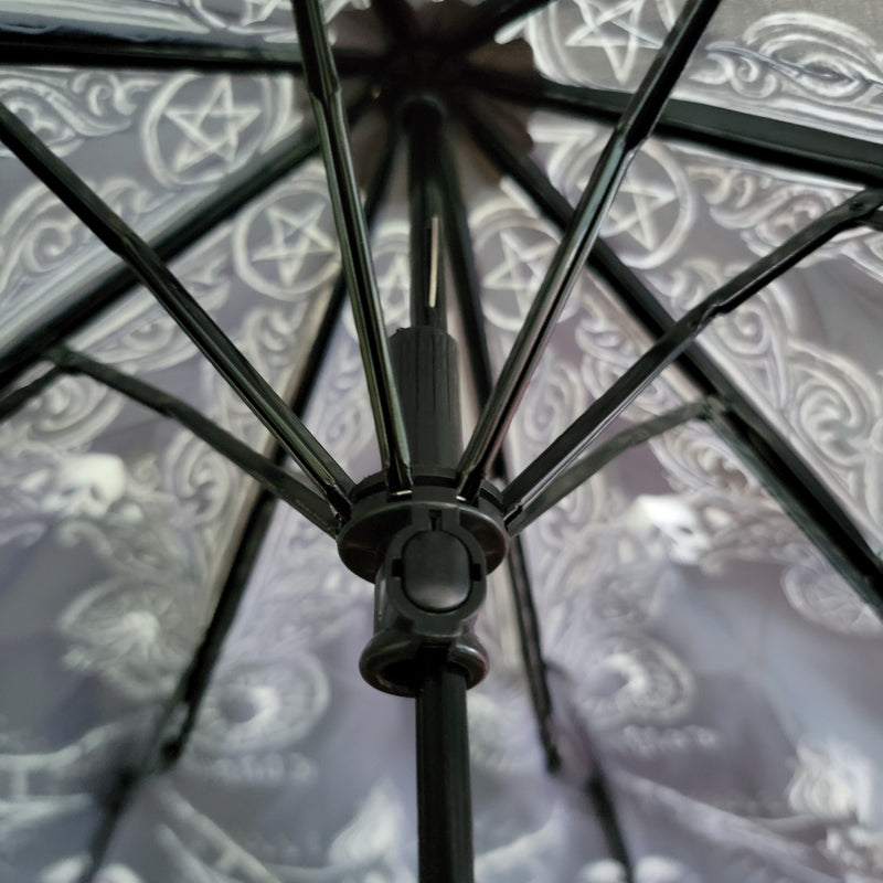 , Occult, RETAILONLY, gothic home decor, gothic decor, goth decor, Baphomet Umbrella, darkothica