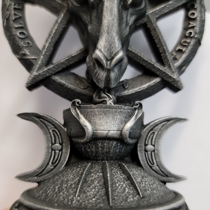 Candle Holders, Occult, RETAILONLY, gothic home decor, gothic decor, goth decor, Baphomet Candle Holder, darkothica