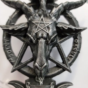 Candle Holders, Occult, RETAILONLY, gothic home decor, gothic decor, goth decor, Baphomet Candle Holder, darkothica