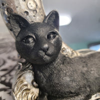 gothic home decor - gothic decor -  Black Cat & Moon Mirror - High Quality Tabletop & Statuary from DARKOTHICA® Shop now at DARKOTHICA®RETAILONLY