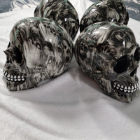 Tabletop & Statuary, RETAILONLY, Skulls/Skeletons, gothic home decor, gothic decor, goth decor, DEFECT-DISCOUNT-Screaming Souls Skull, darkothica