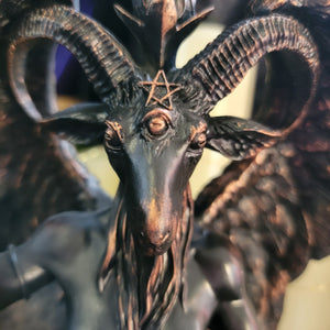 gothic home decor - gothic decor -  Sitting Baphomet Statue - High Quality Tabletop & Statuary from DARKOTHICA® Shop now at DARKOTHICA®Occult, RETAILONLY