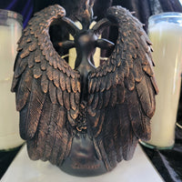 Tabletop & Statuary, Occult, RETAILONLY, gothic home decor, gothic decor, goth decor, Sitting Baphomet Statue, darkothica