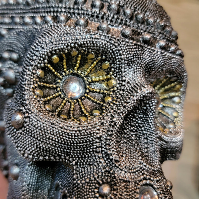 gothic home decor, gothic decor, goth decor, Ornate Beaded Skull, darkothica