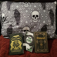 Pillowcases & Shams, bedding, Skulls/Skeletons, gothic home decor, gothic decor, goth decor, Crow & Skull Pillow Case, darkothica