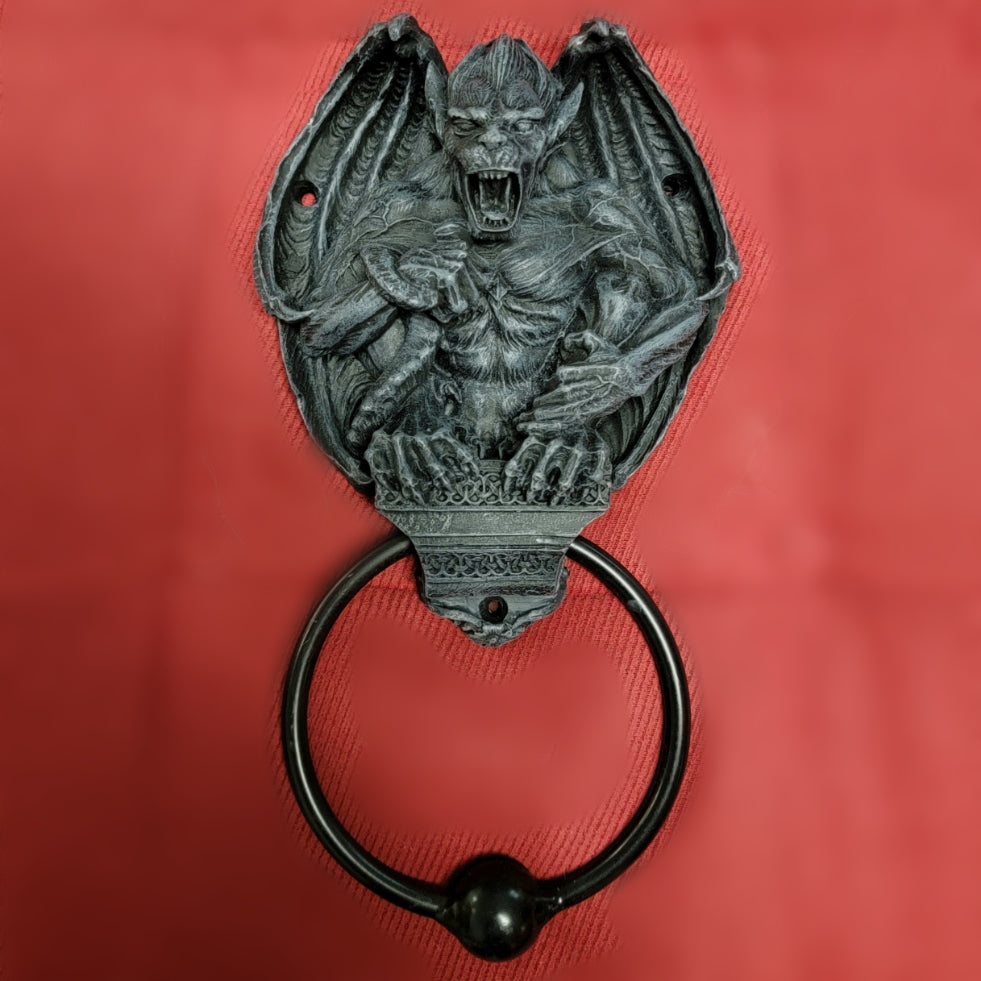 Door Knockers, Gargoyles, RETAILONLY, gothic home decor, gothic decor, goth decor, Grotesque Door Knocker, darkothica