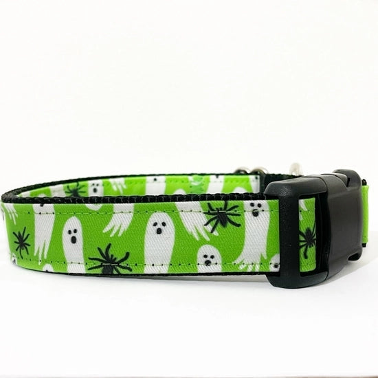 gothic home decor - gothic decor -  Ghost & Spider Collar - High Quality Pet Collars & Harnesses from DARKOTHICA® Shop now at DARKOTHICA®Barkothica, dogs, RETAILONLY