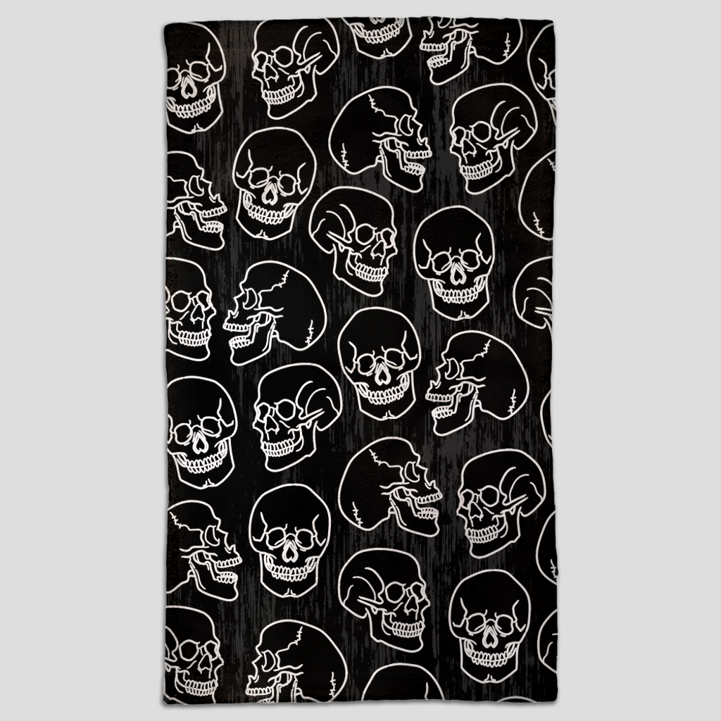 gothic home decor - gothic decor -  Black Skull Hand Towel - High Quality Bathroom Decor from DARKOTHICA® Shop now at DARKOTHICA®Skulls/Skeletons