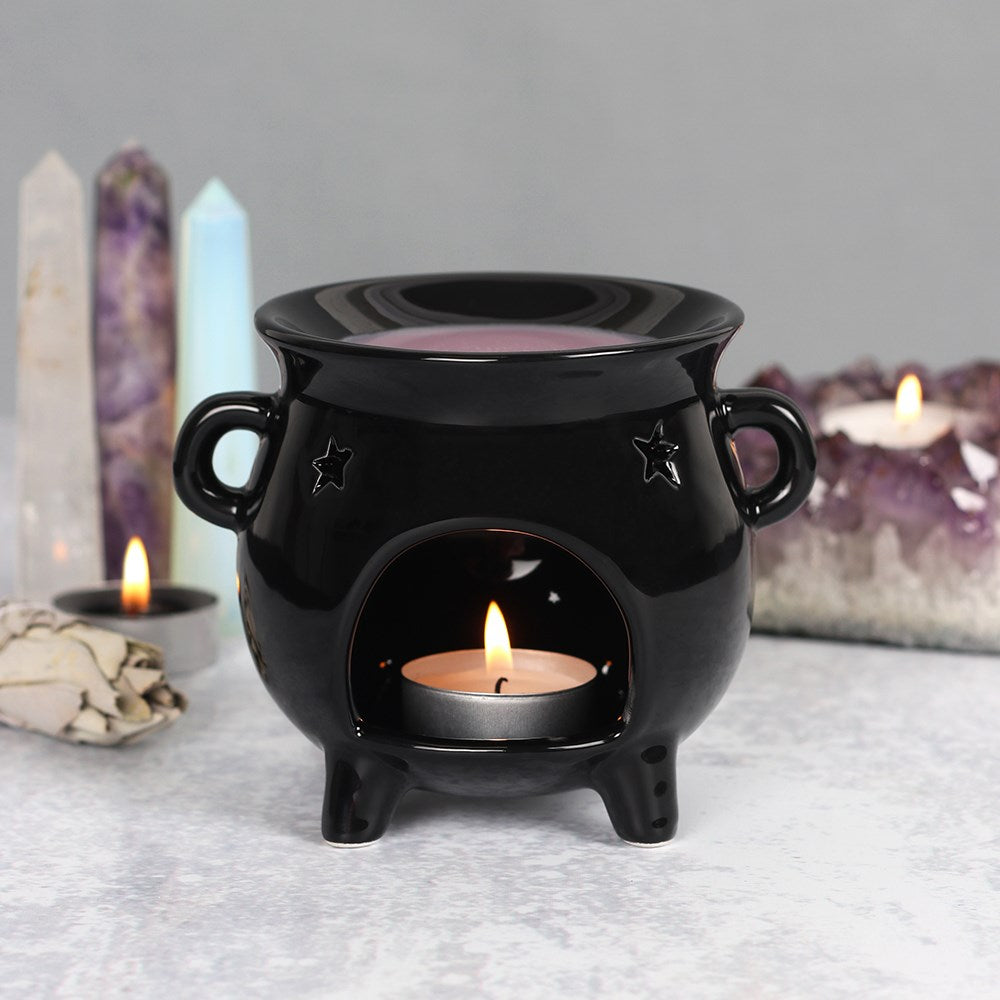 Candle Holders, Occult, RETAILONLY, gothic home decor, gothic decor, goth decor, Cauldron Oil or Wax Burner, darkothica
