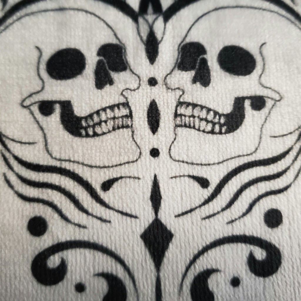 Bathroom Decor, Skulls/Skeletons, gothic home decor, gothic decor, goth decor, Skull Hand Towel, darkothica