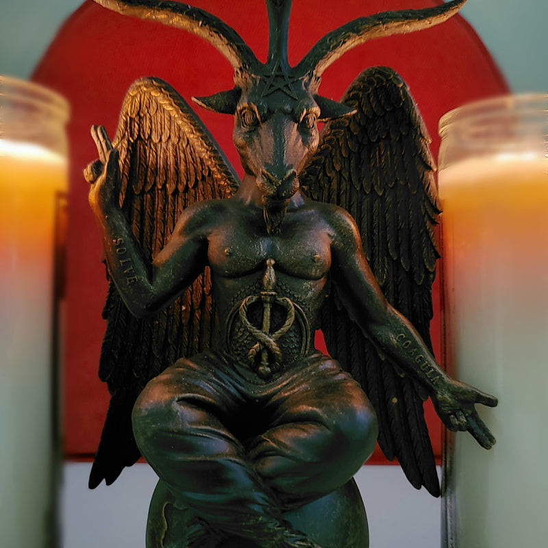 Tabletop & Statuary, Occult, RETAILONLY, gothic home decor, gothic decor, goth decor, Baphomet Statue, darkothica