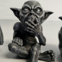 gothic home decor - gothic decor -  See, Hear, Speak No Evil Goblins - High Quality Tabletop & Statuary from DARKOTHICA® Shop now at DARKOTHICA®Gargoyles, RETAILONLY