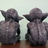 Tabletop & Statuary, Gargoyles, RETAILONLY, gothic home decor, gothic decor, goth decor, See, Hear, Speak No Evil Goblins, darkothica