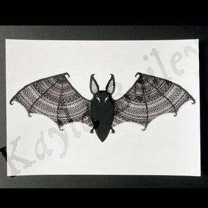 gothic home decor - gothic decor -  Bat Fine Art Print - High Quality Wall Art & Decor from DARKOTHICA® Shop now at DARKOTHICA®Bats, Horror, RETAILONLY