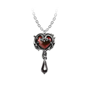 Jewelry, Jewelry, RETAILONLY, gothic home decor, gothic decor, goth decor, Gothic Pewter Heart Necklace, darkothica