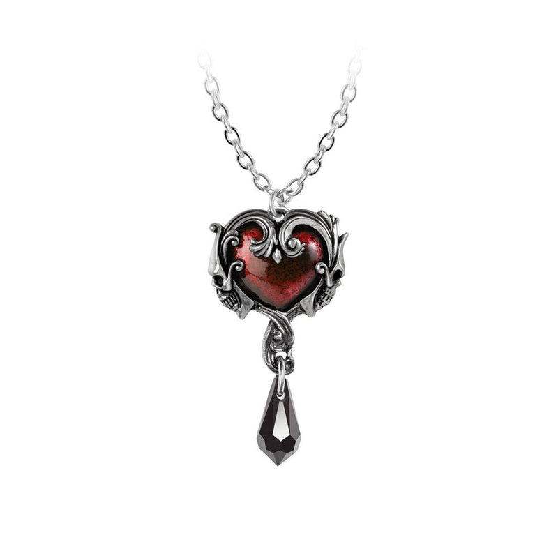 Jewelry, Jewelry, RETAILONLY, gothic home decor, gothic decor, goth decor, Gothic Pewter Heart Necklace, darkothica