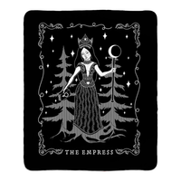 gothic home decor - gothic decor -  The Empress Fleece Sherpa Blanket - High Quality bedding from DARKOTHICA® Shop now at DARKOTHICA®bedding, faire, Occult