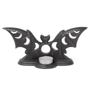 Candle Holders, Bats, RETAILONLY, gothic home decor, gothic decor, goth decor, Bat Lunar Tealight Candle Holder, darkothica