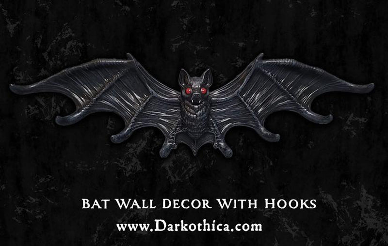 gothic home decor - gothic decor -  Bat Wall Decor With Hooks - High Quality Wall Art & Decor from DARKOTHICA® Shop now at DARKOTHICA®Bats, Halloween, RETAILONLY