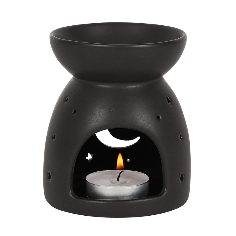 gothic home decor - gothic decor -  Crescent Moon Wax Burner - High Quality Tabletop & Statuary from DARKOTHICA® Shop now at DARKOTHICA®RETAILONLY