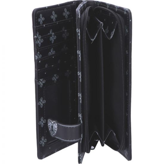 gothic home decor, gothic decor, goth decor, Poe Raven Skull Wallet, darkothica