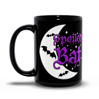 Mugs, Bats, gothic home decor, gothic decor, goth decor, Spoiled Bat Black Mug, darkothica