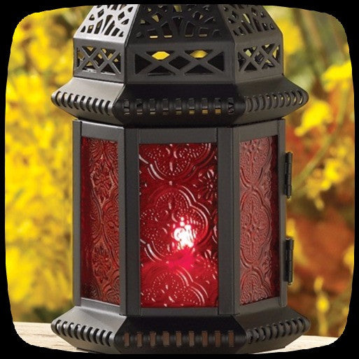 gothic home decor - gothic decor -  Colored Glass Lanterns (Assorted) - High Quality Candle Holders from DARKOTHICA® Shop now at DARKOTHICA®RETAILONLY