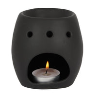 gothic home decor, gothic decor, goth decor, Skull Wax Burner-Off Black, darkothica