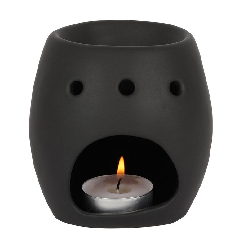 gothic home decor, gothic decor, goth decor, Skull Wax Burner-Off Black, darkothica
