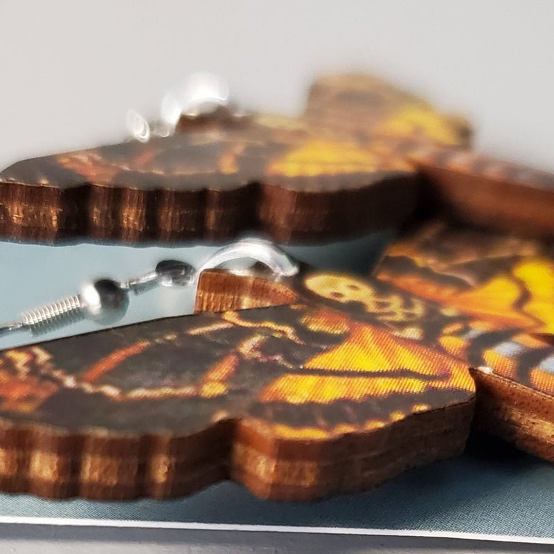 Death's-head Moth Earrings