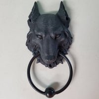 DEFECT DISCOUNT - Wolf Door Knocker