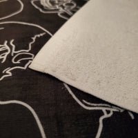 Black Skull Hand Towel