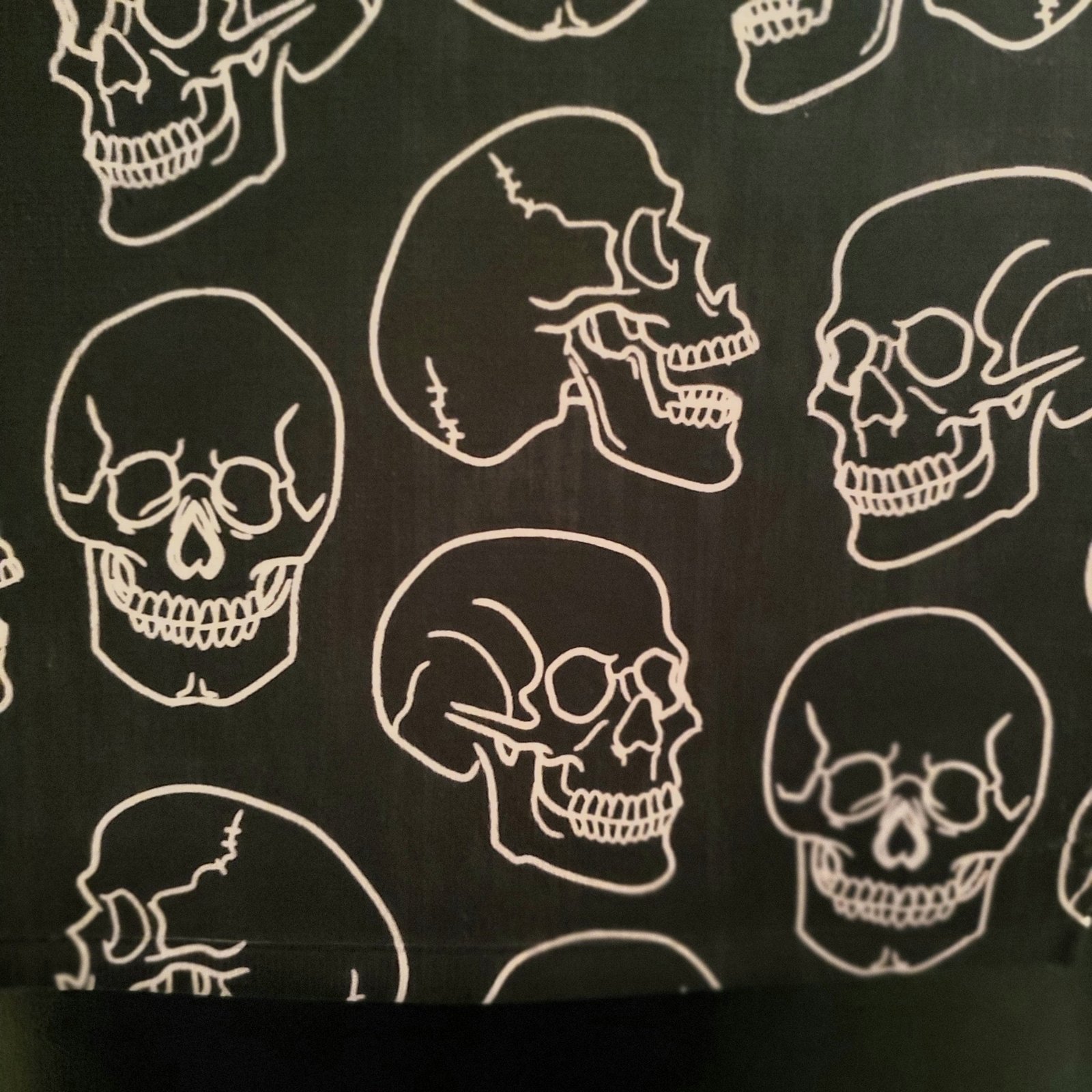 Black Skull Hand Towel