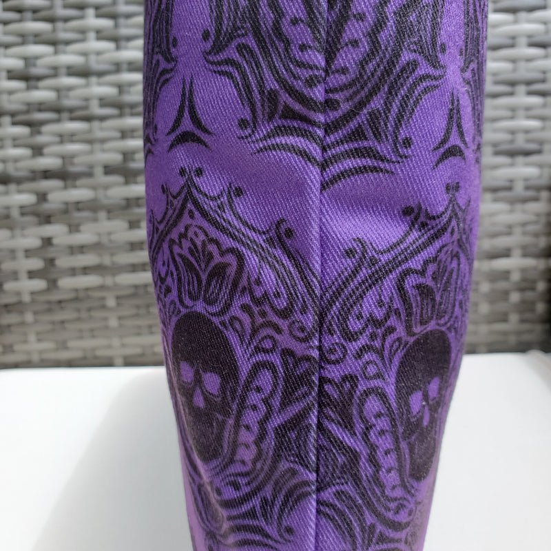 darkothica gothic home decor outdoor skull pillow purple