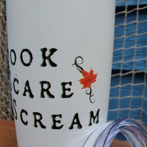 darkothica gothic home decor gift idea spook scare scream tumbler custom tumbler with lid gift idea gothic horror gift