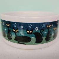 Retro Black Cat Bowl