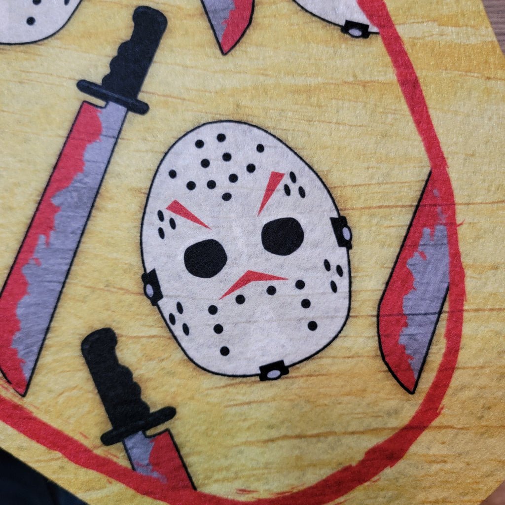 jason horror movie friday the 13th horror dog mat dog supplies horror pet decor horror decor jason decor horror for pets