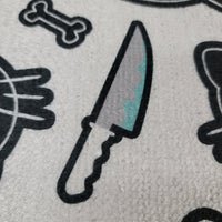 Hello KILLy Large Mat - White/Green