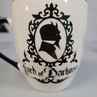 lord of darkness queen of the night mug set gothic gift gothic home decor alternative home decor coffee mug occult gift gothic