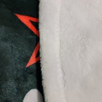 Pentagram & Paw Minky Blanket - Red