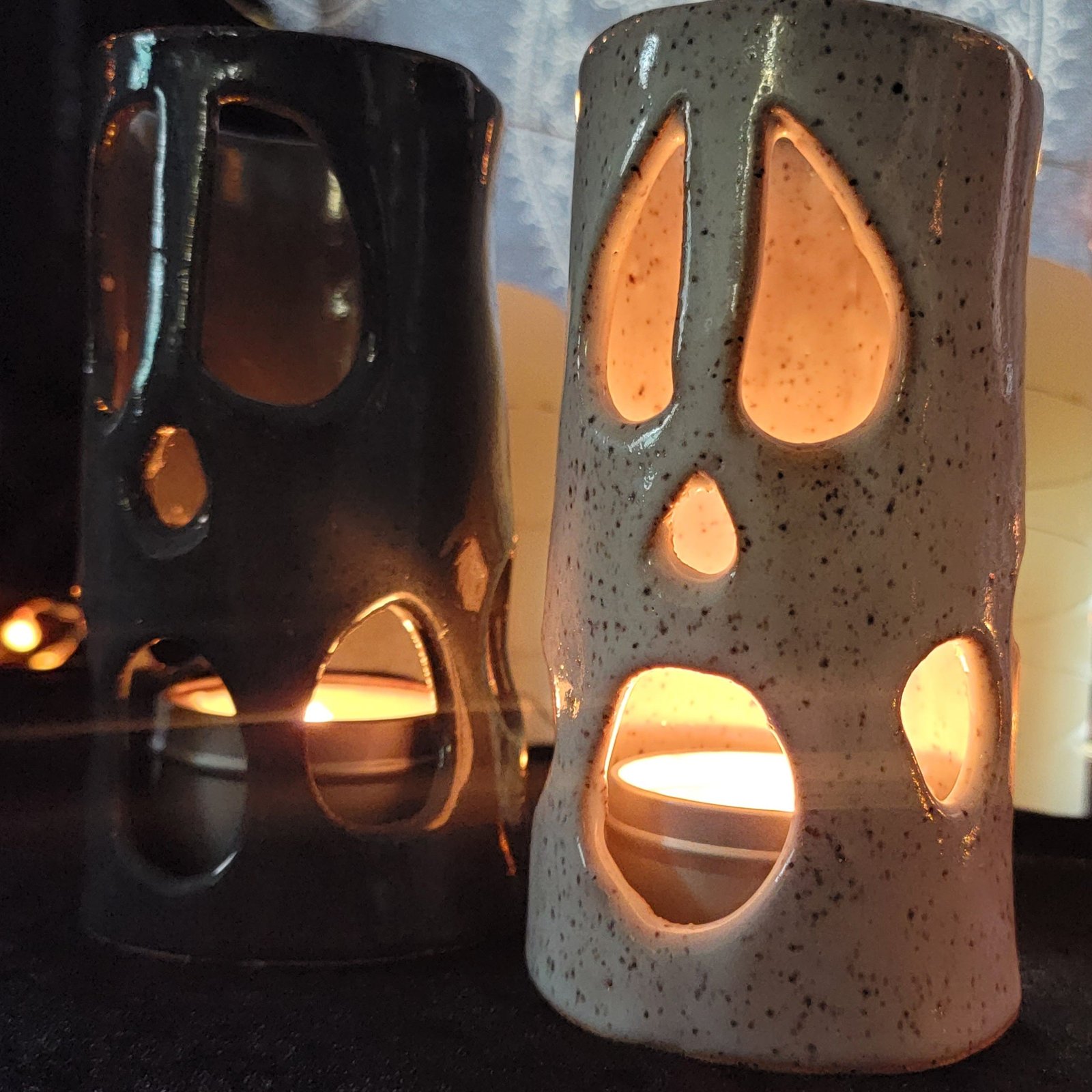 ghost candle holder candles gothic home decor goth home decor alternative home decor alternative candle holders spooky gift ideas gifts paranormal ghosts