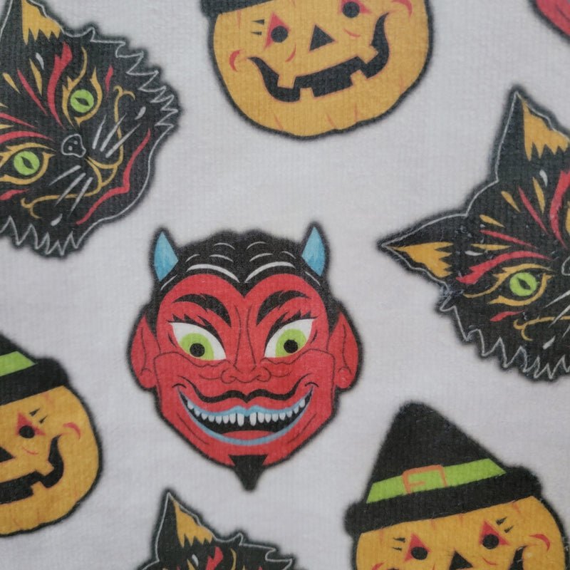 Retro Halloween Mask Hand Towel